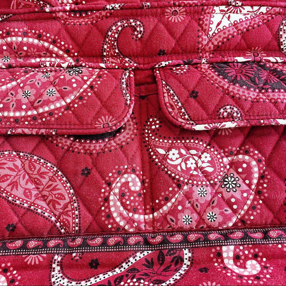 ❤️ Vera Bradley Retired Red Mesa Paisley Bag - Picture 7 of 9